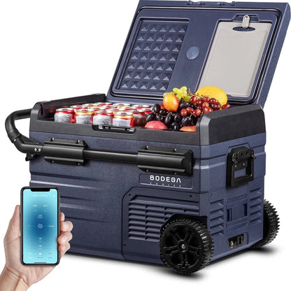 12 Volt 37 Qt. Portable Car Refrigerator, Car Freezer for Outdoor, Camping, Travel, RV,APP Control